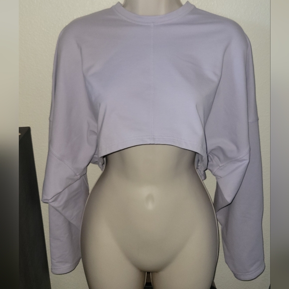 AEROREADY Yoga Studio Crop Sweatshirt - Picture 2 of 2